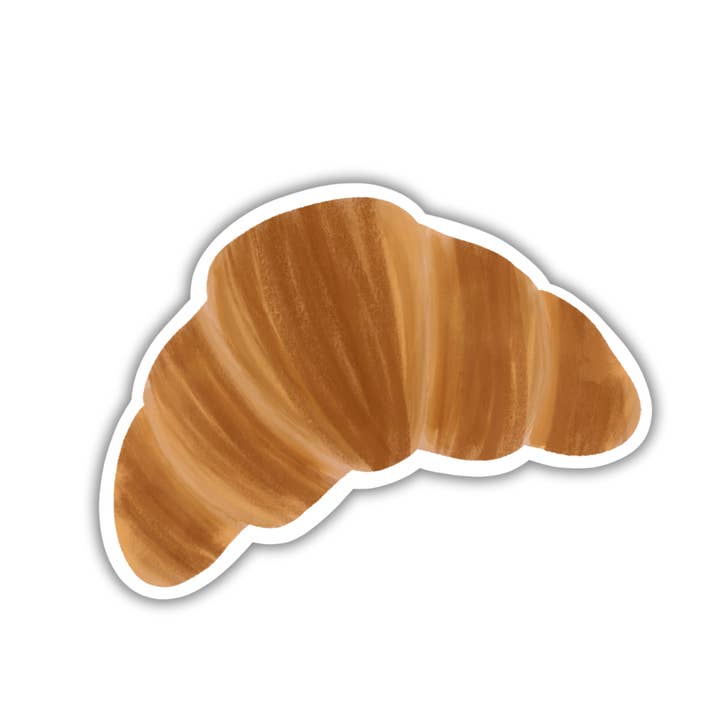 Oak Shore Collective LLC - Wholesale Sticker - Croissant French Foodie Matte Vinyl Sticker2