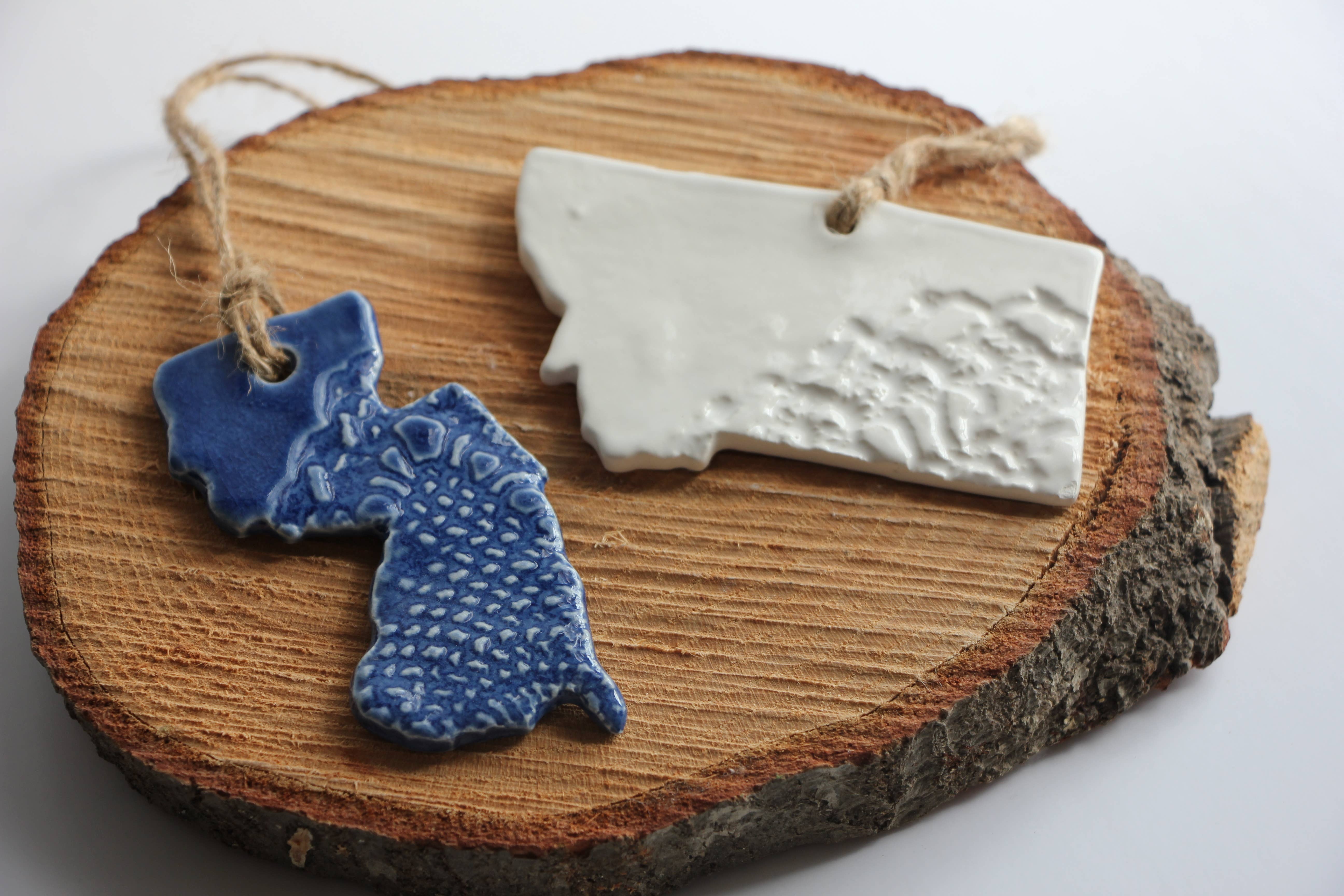 Prodigal Pottery - Vente Objets de décoration - Ornement d'état personnalisé2