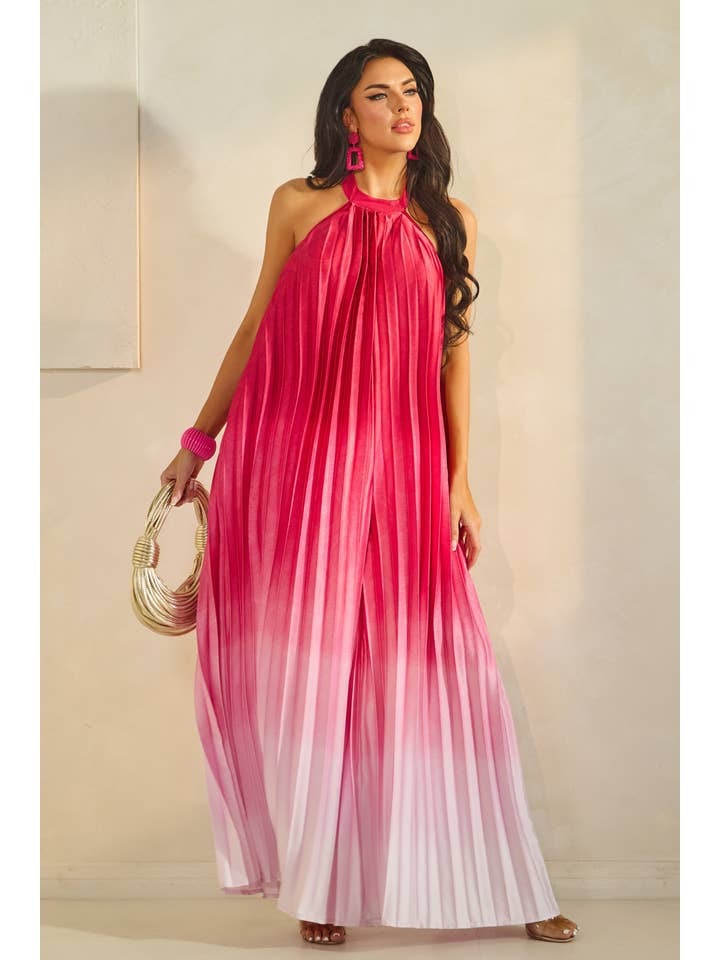 The Sang – wholesale Jumpsuit - Dam – OMBRE HALTER VECKAD JUMPSUIT