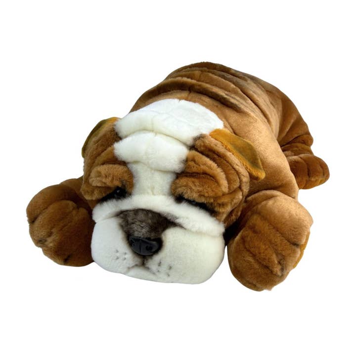 Boston - Bulldog - 35 cm tumbado para venta al por mayor de Bocchetta Plush Toys