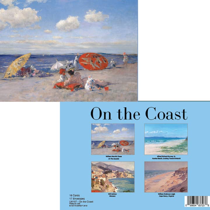 On the Coast Notecard - Conjunto em caixa por atacado de The Retrospect Group Collection