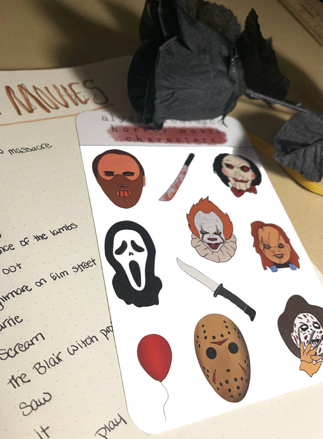 darkivyboutique - Wholesale Sticker - Horror Movie Sticker Sheet3