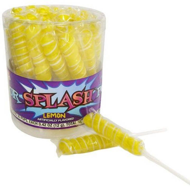 I Got Your Candy - Wholesale Lollipop - Albert's Splash Lemon Swirl Lollipops .42oz - 30ct