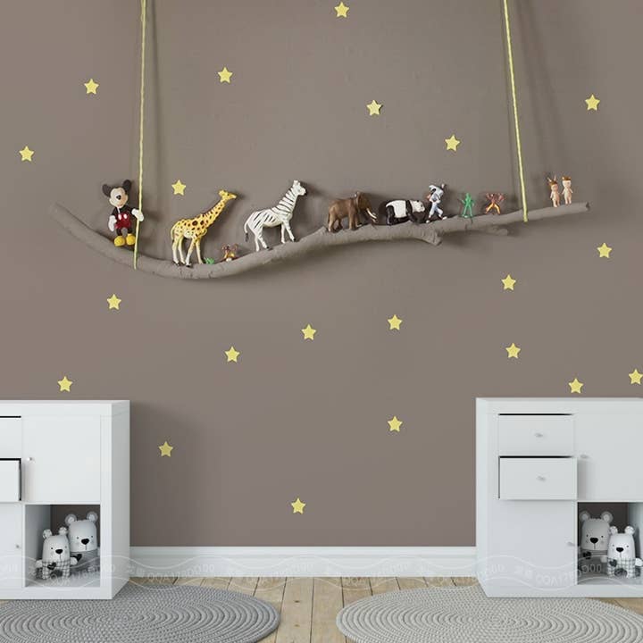 3D Animals Starry Landscape Nursery Wallpaper for wholesale by GK Home Decor