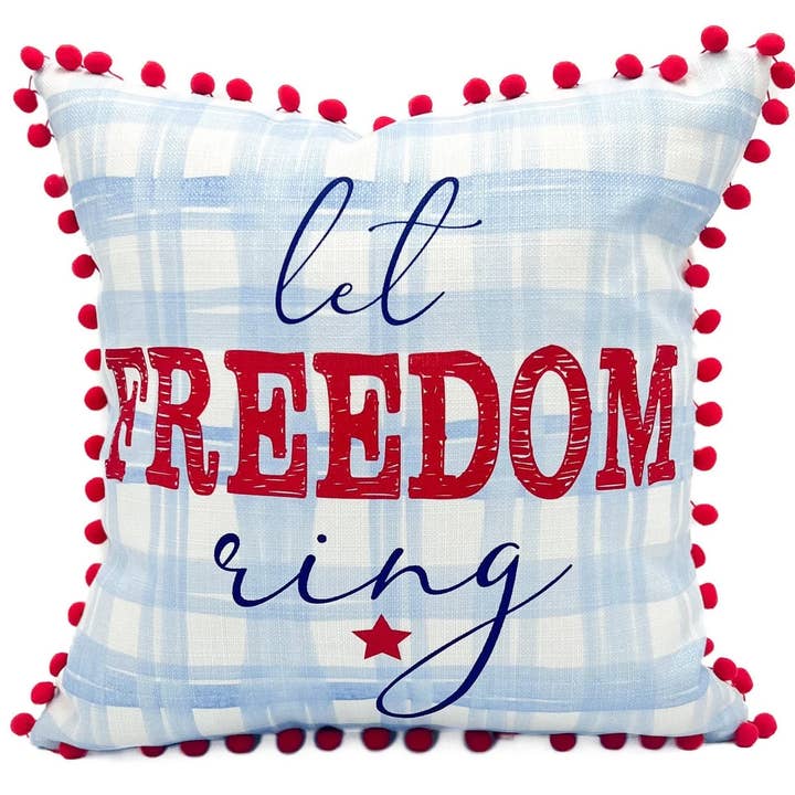 Låt Friheten Klinga Patriotisk Kudde för wholesale av Rachel Brooks Design, LLC