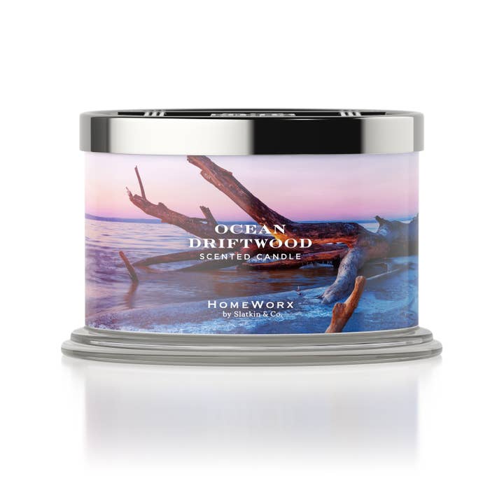 Ocean Driftwood 4-wick Candle for wholesale by HomeWorx by Slatkin + Co.
