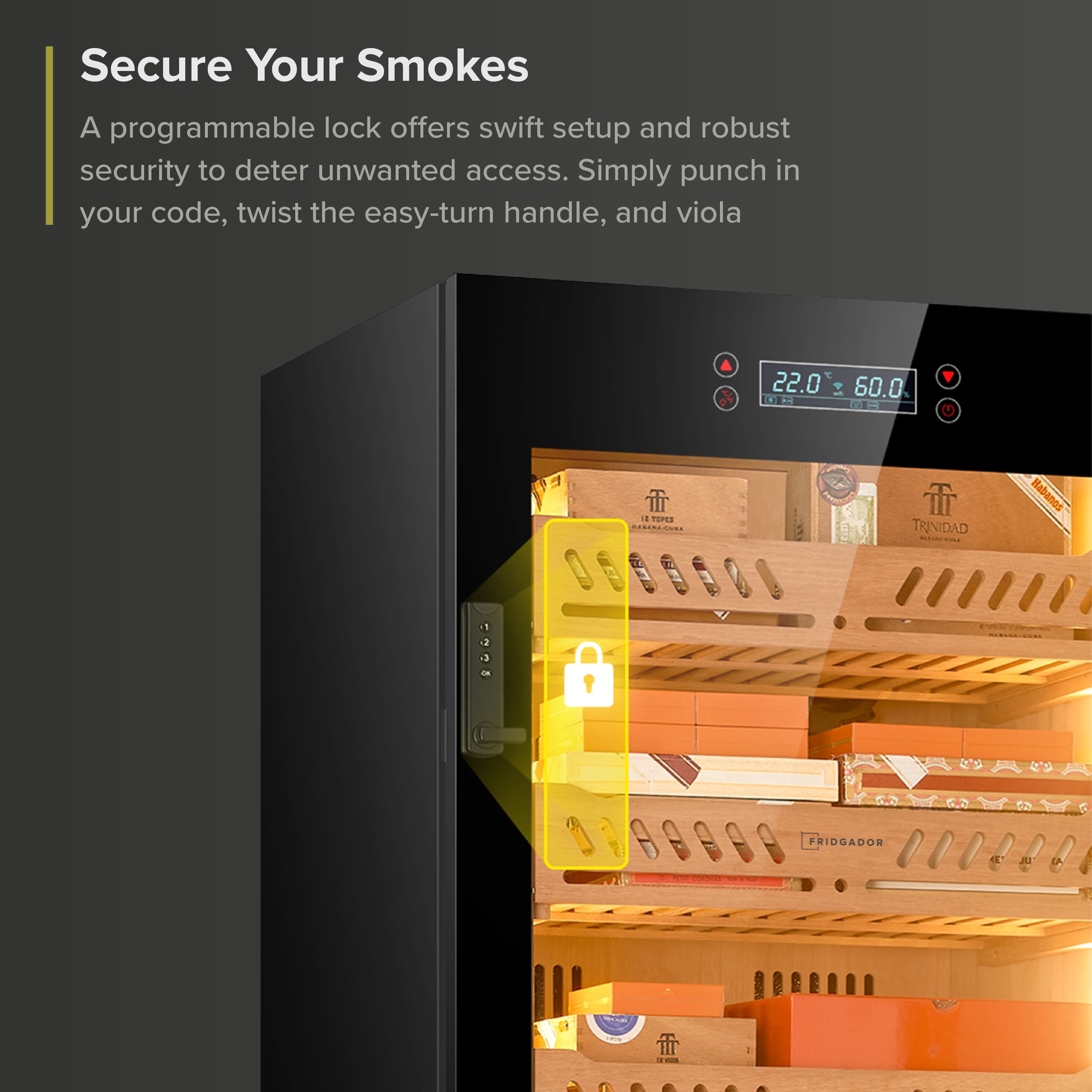 Case Elegance - Wholesale Humidor/Cigar Accessory - Airo Fridgador Cabinet - 88L6