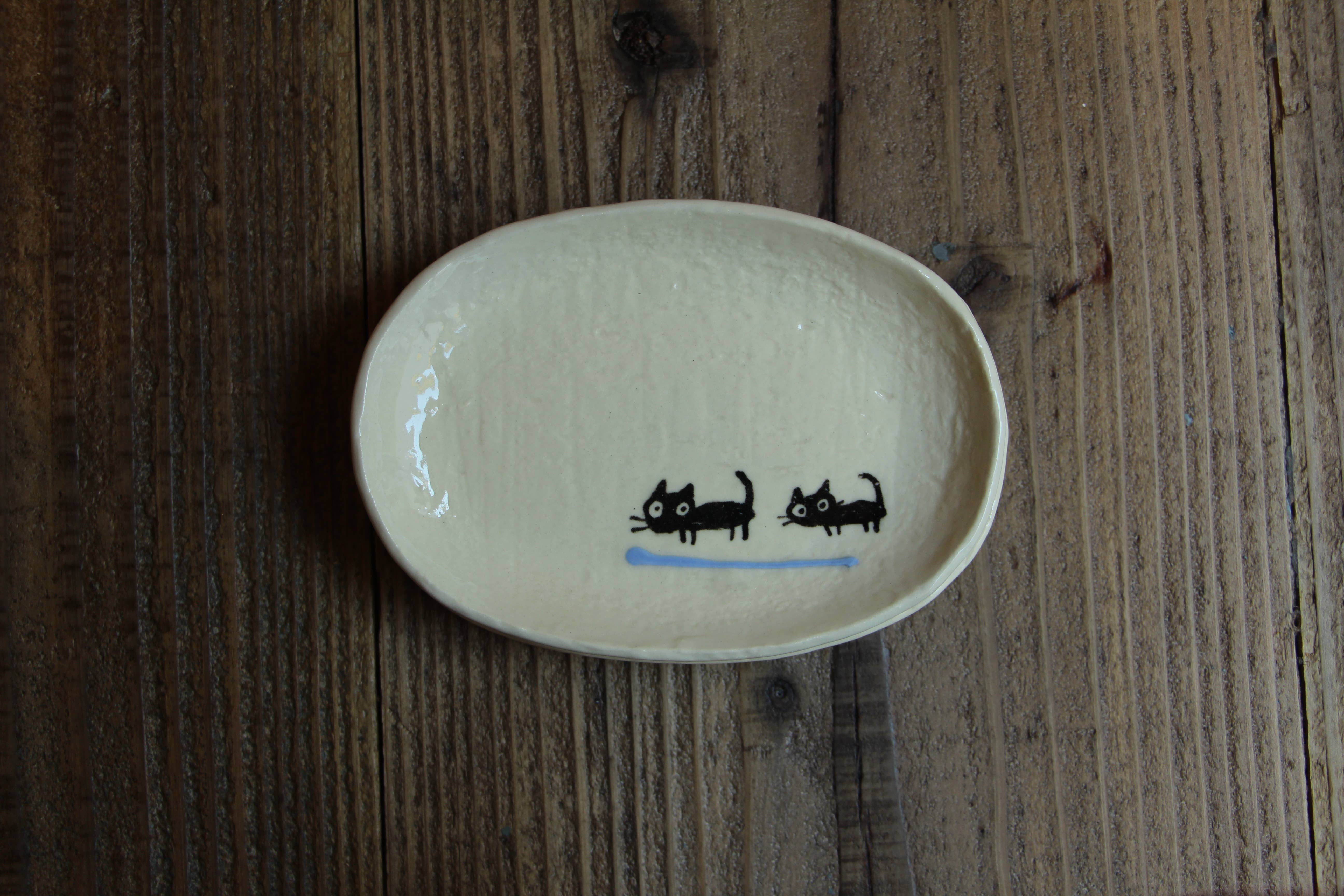 Japacolle — Japan Collections | See Latest News in "About" – Großhandel Essteller – Kind & Baby – Souen ovale Platte S mit Katzenmotiv14