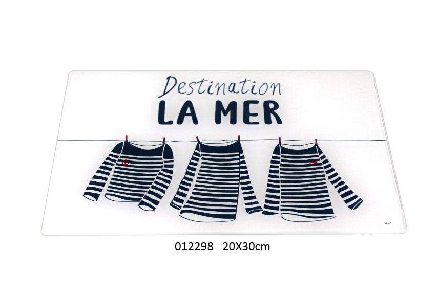Faye - Wholesale Cutting Board - Cutting Board 'Destination La Mer' 20 X 30 cm0
