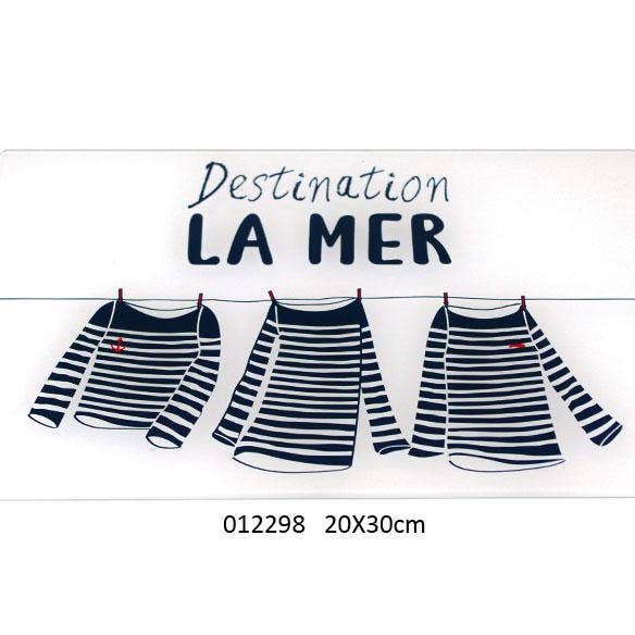 Faye - Wholesale Cutting Board - Cutting Board 'Destination La Mer' 20 X 30 cm0