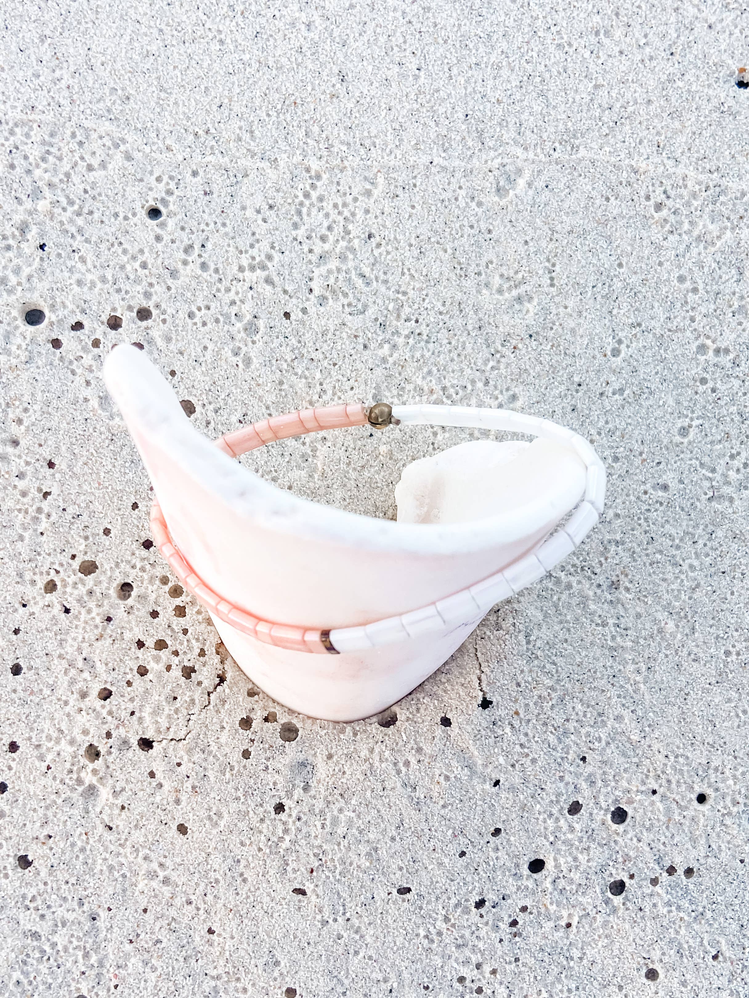 Libbies Bracelets - Wholesale Beaded Bracelet - Coral Handmade Tila Beaded Bracelet3