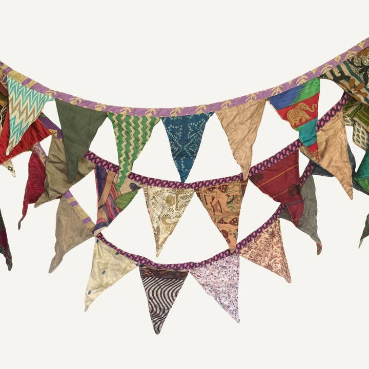 Silk Prayer Flag for wholesale by Silver Sparrow Jewelry