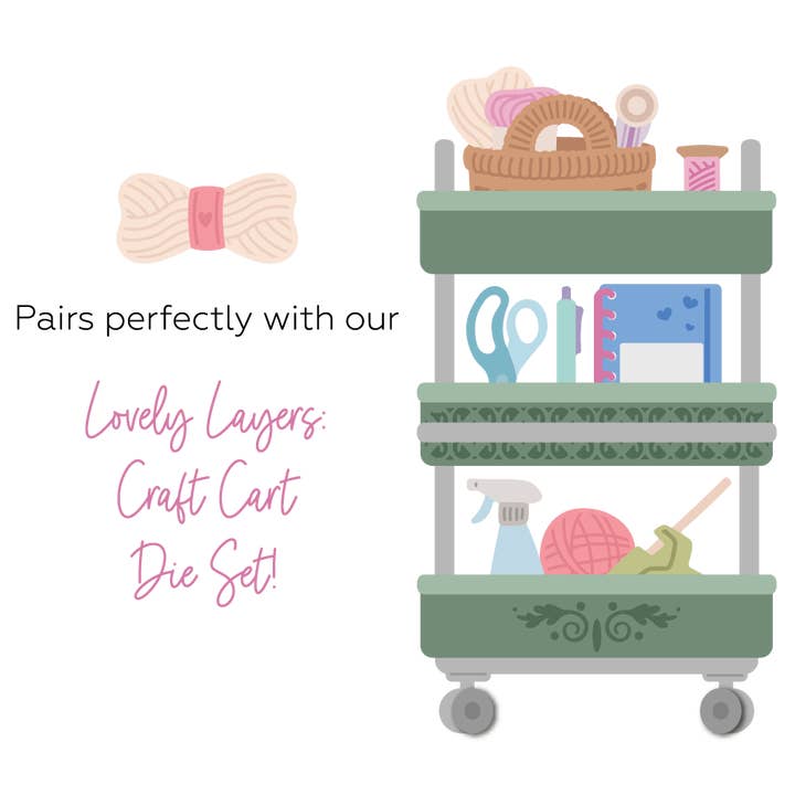 Honey Bee Stamps - Wholesale DIY Craft Kit - Lovely Layers: Craft Cart - Honey Cuts - Stand-Alone Dies4