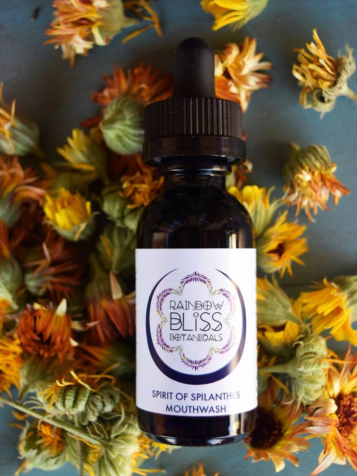 Spirit of Spilanthes MouthwasH for wholesale by Rainbow Bliss Botanicals