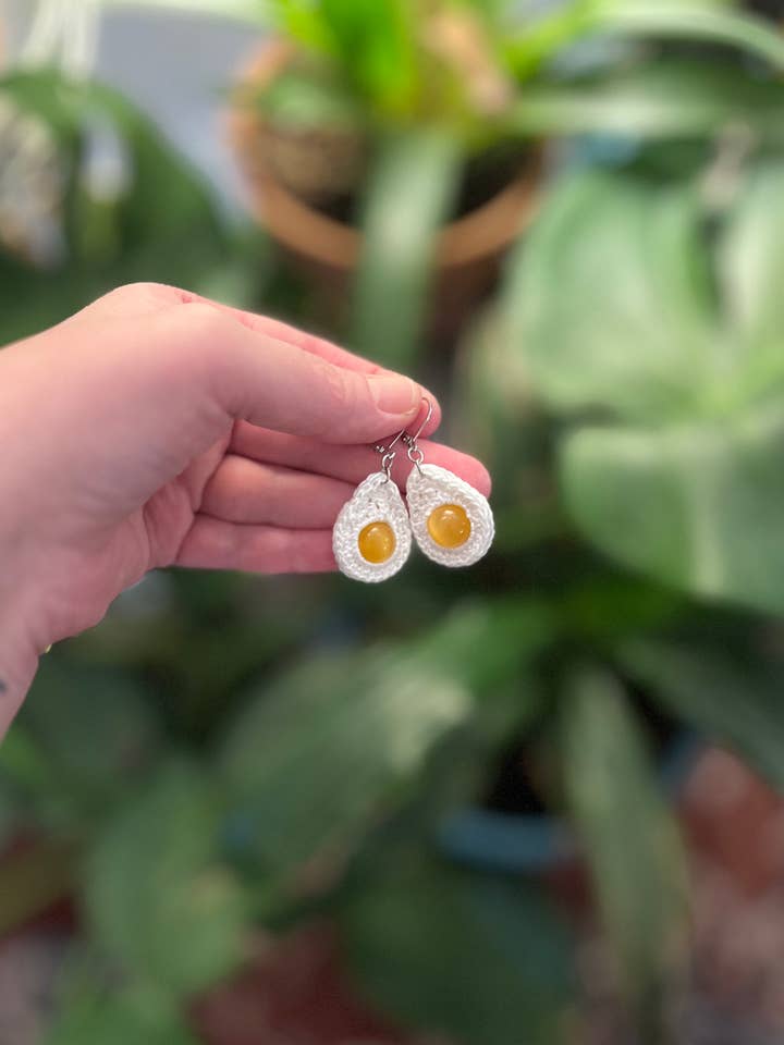 Fun and funky Egg earrings! for wholesale by Yetta Forever