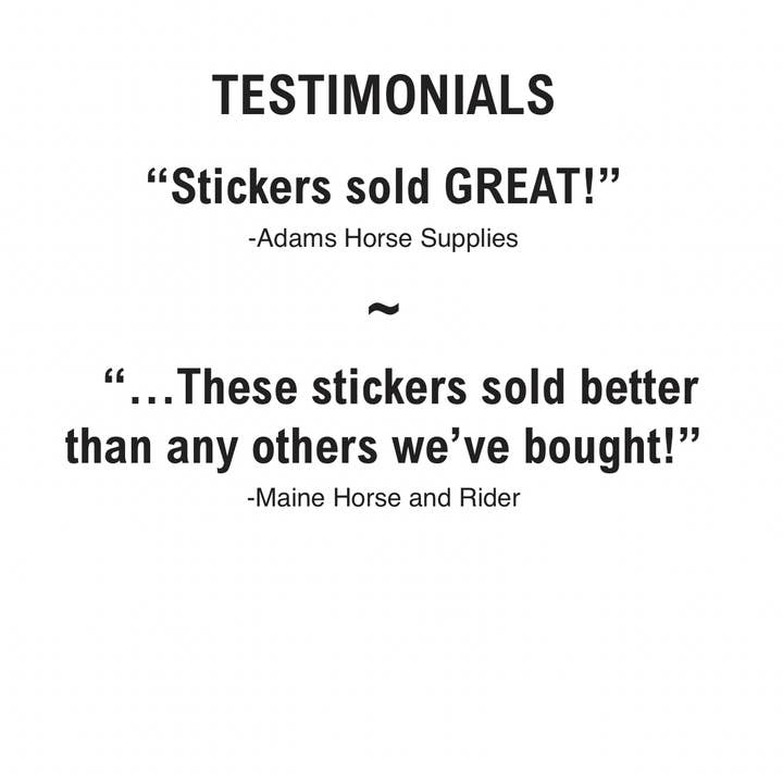Horse Hollow Press / Pretty, Funny, Snarky Cards & Stickers - Wholesale Sticker - 3" Tumbler Horse Sticker / Drink ~ Pitchfork / WATERPROOF
2