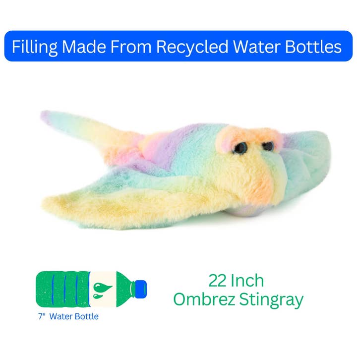 The Petting Zoo - Vente Peluche – enfant et bébé - 22" (56cm) Ray Ombrez Arc-en-ciel5