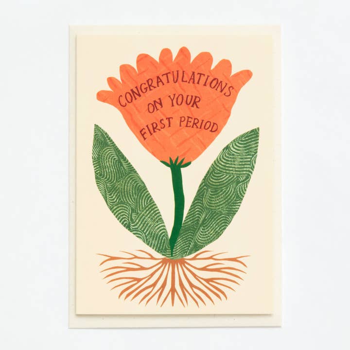 Hadley - Wholesale Congratulations card - First Period Card