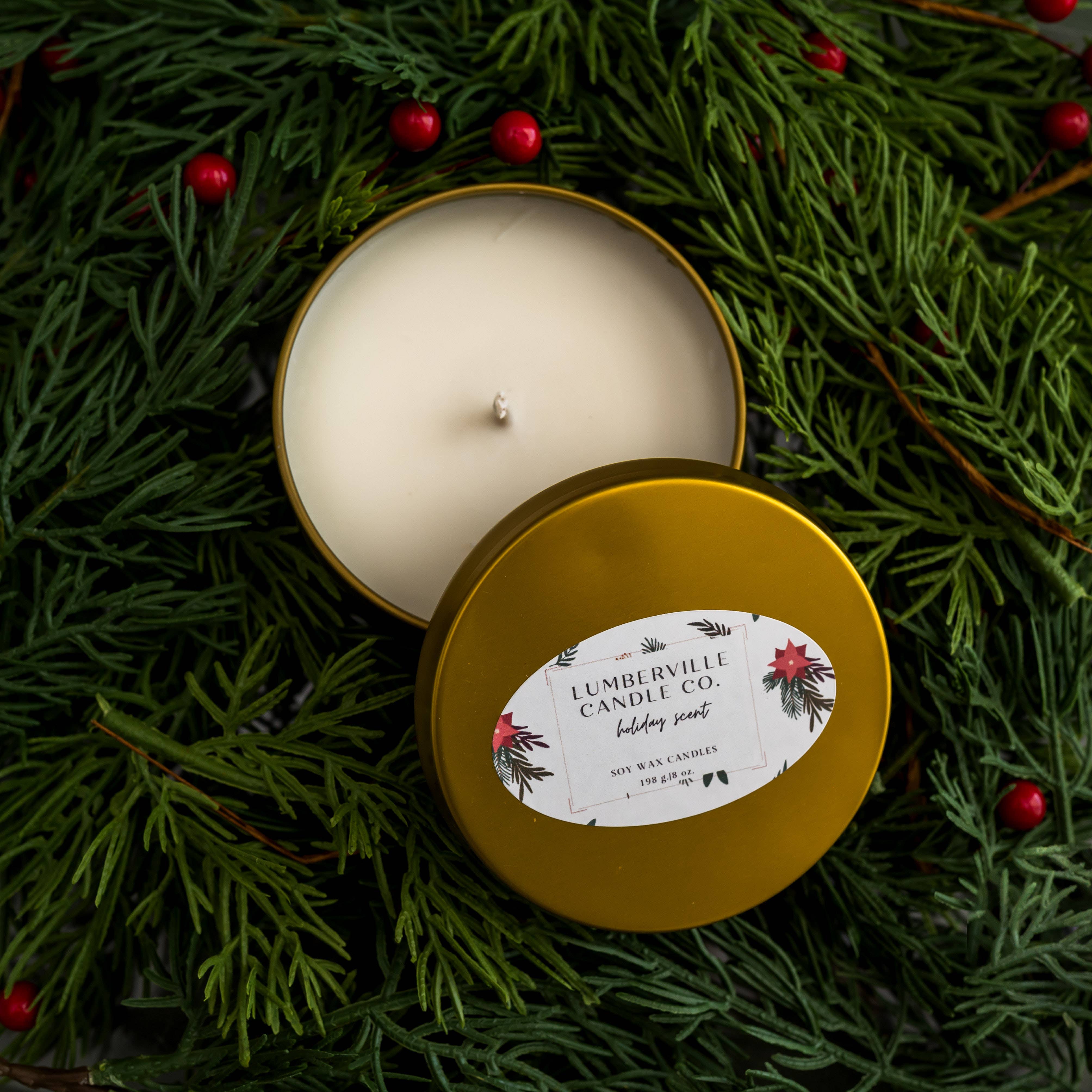 Lumberville Candle Co. - Wholesale Jar/Filled Candle - Cinnamon Spiced Vanilla5