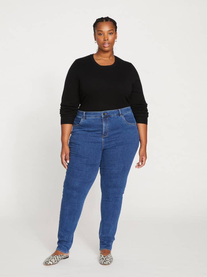 Seine High Rise Skinny Jeans 32 Inch - Odeon Blue for wholesale on Faire0