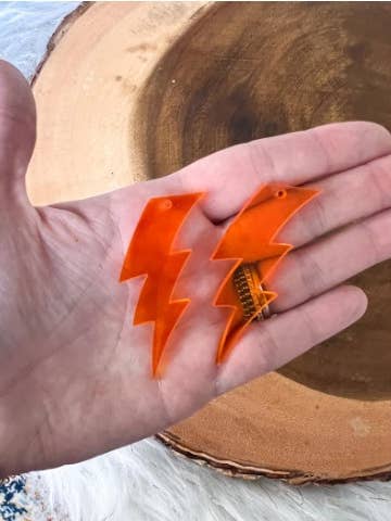 Laser Cut | Acrylic | Wholesale Custom | lightning earrings for wholesale by KBR By Donna