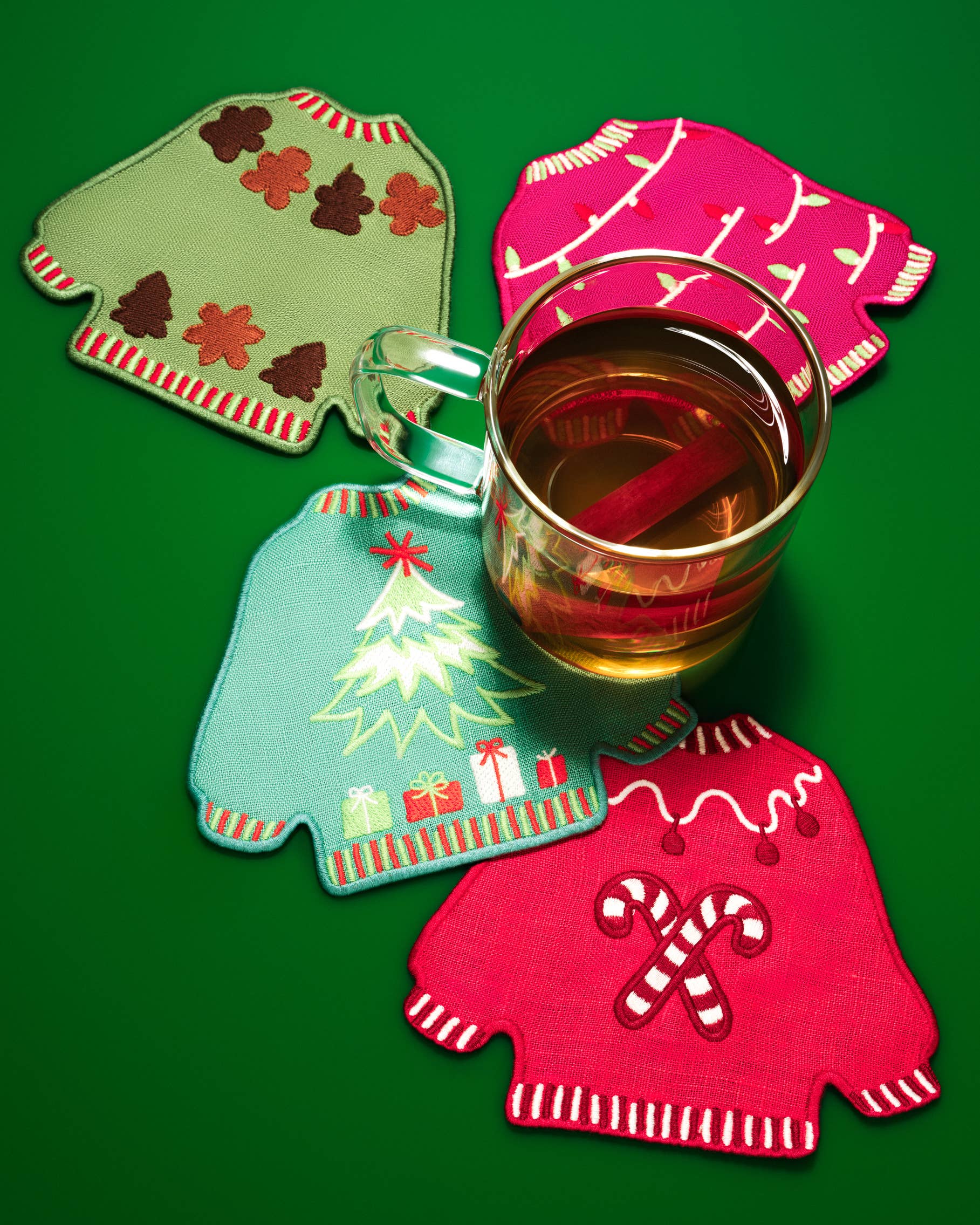Piecework - Wholesale Dinner & Cloth Napkin - 🎄NEW🎄Ugly Sweaters Cocktail Napkins1
