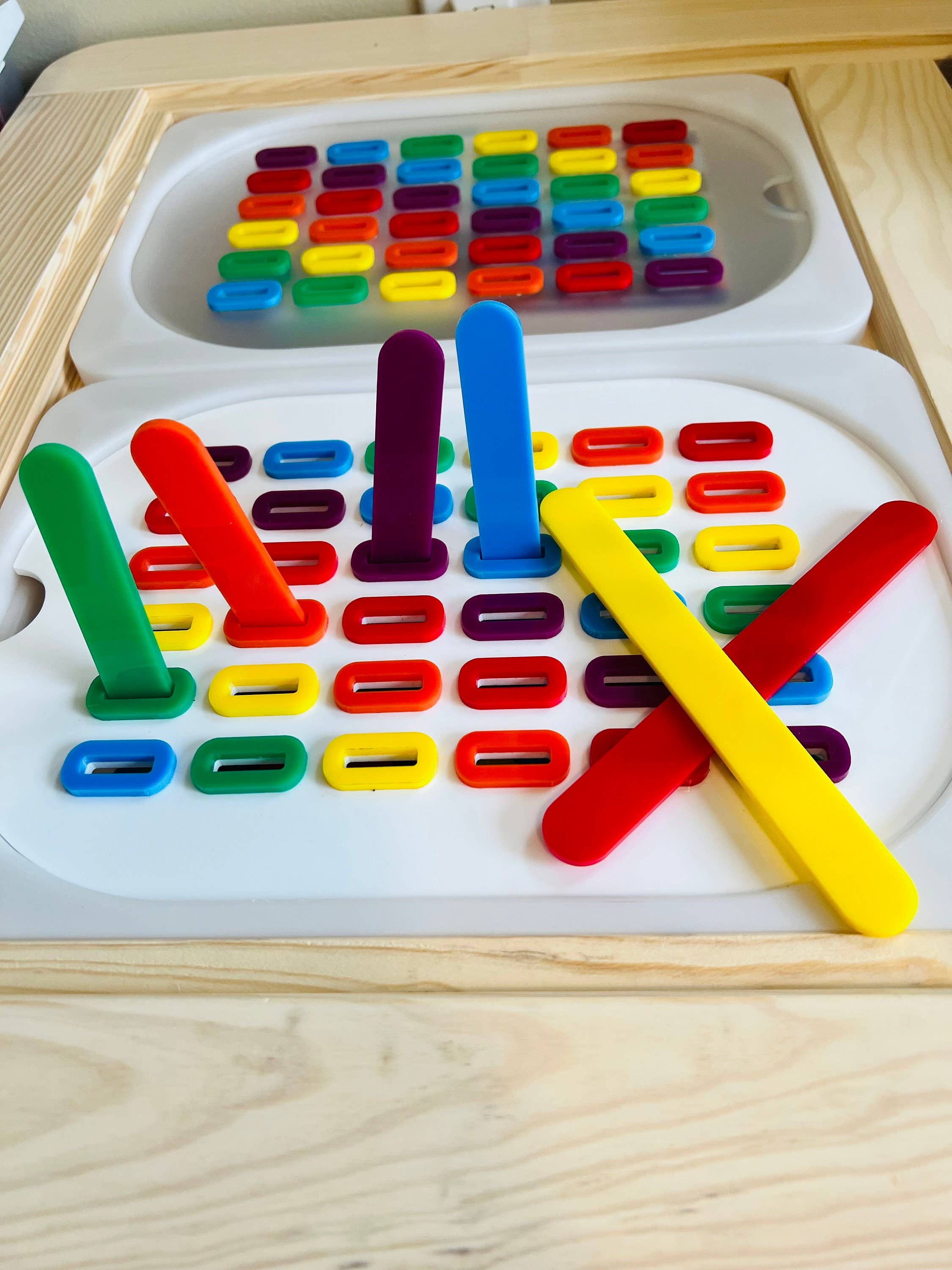 412Laser - Wholesale Toy Set - Kids - Acrylic Popsicle Sticks Add-On: Sensory Bin Sorting Insert2