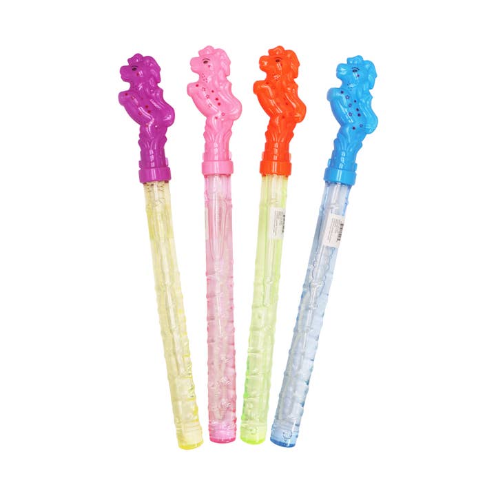 Assorted Unicorn 5 Emission Hole Bubble Wand - 24 Pcs for wholesale on Faire4