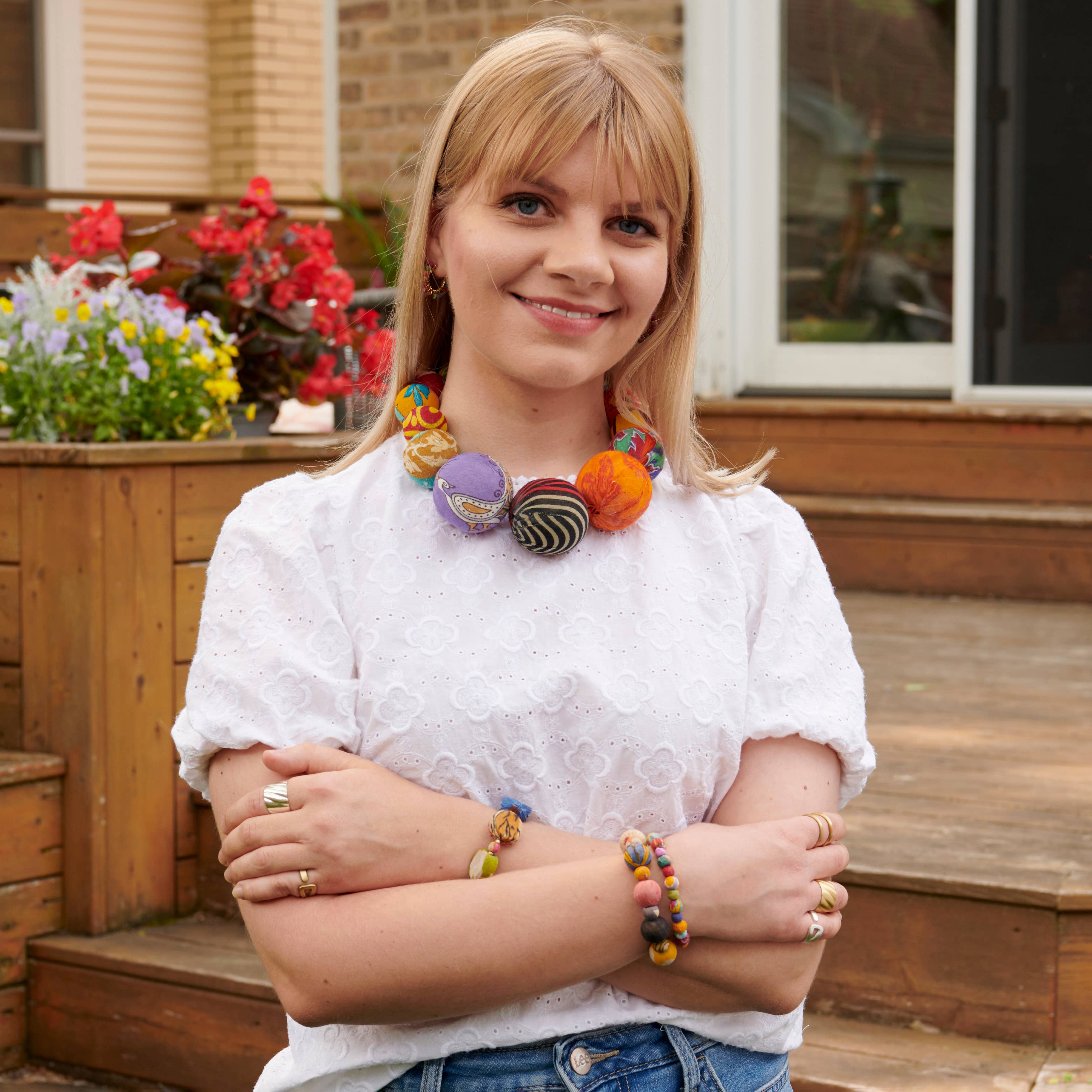 WorldFinds - Wholesale Beaded Bracelet - Kantha Poetic Bracelet4