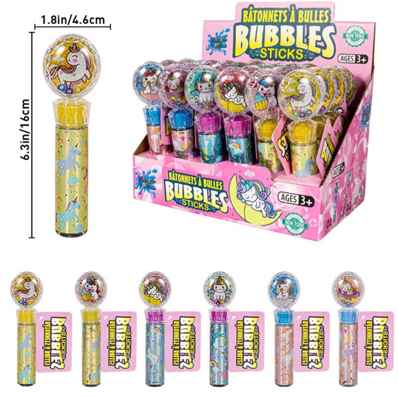 Deluxe Import Trading - Wholesale Bubble wand – Child - Crystal Shake Ball Bubble Stick - Rainbow Horse0