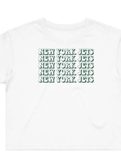 Jets Crop Tee for wholesale by Little Dipper Shop