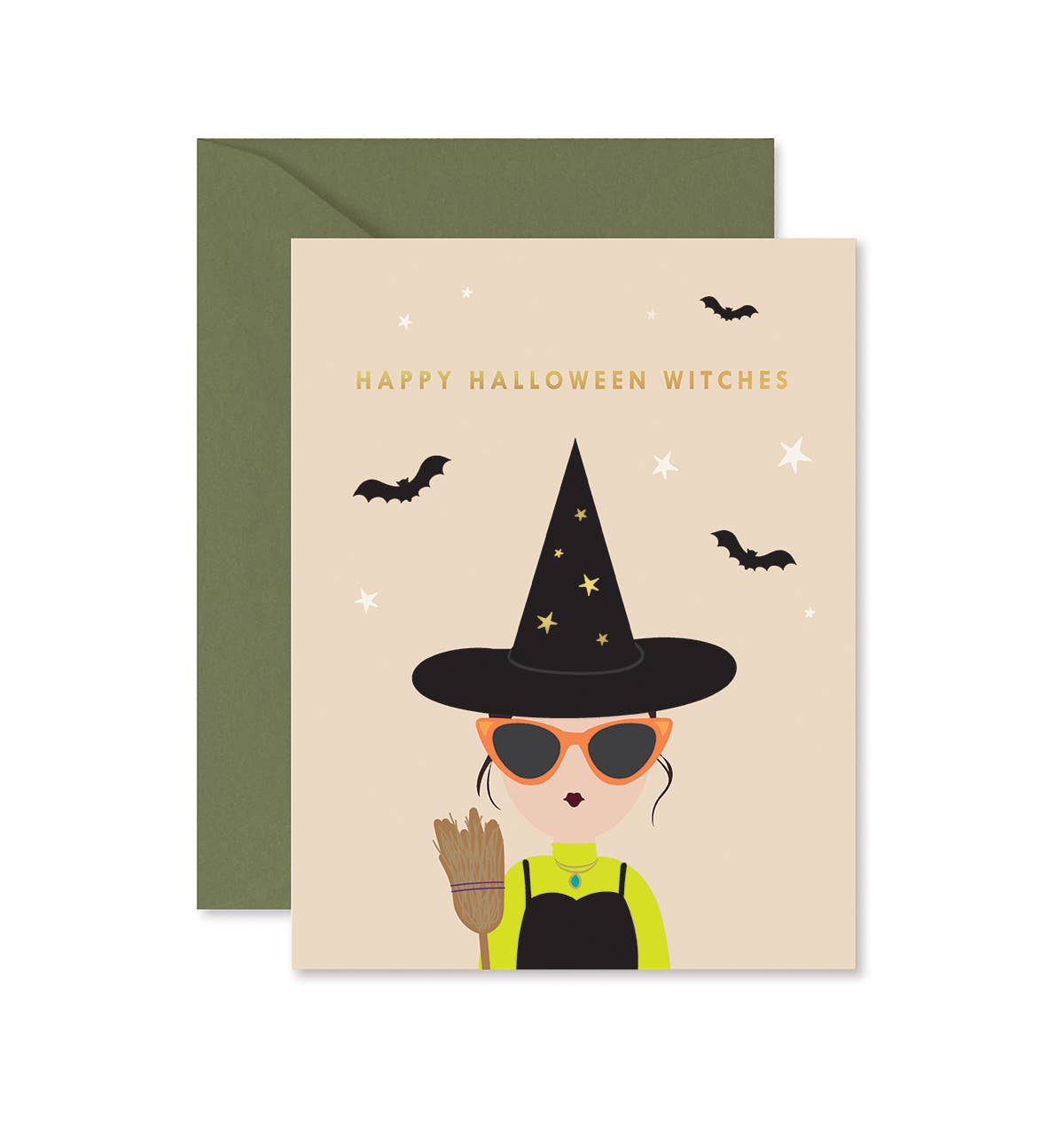 Ginger P. Designs - Vendita all'ingrosso Biglietti per Halloween - Biglietto di auguri Happy Halloween Witches