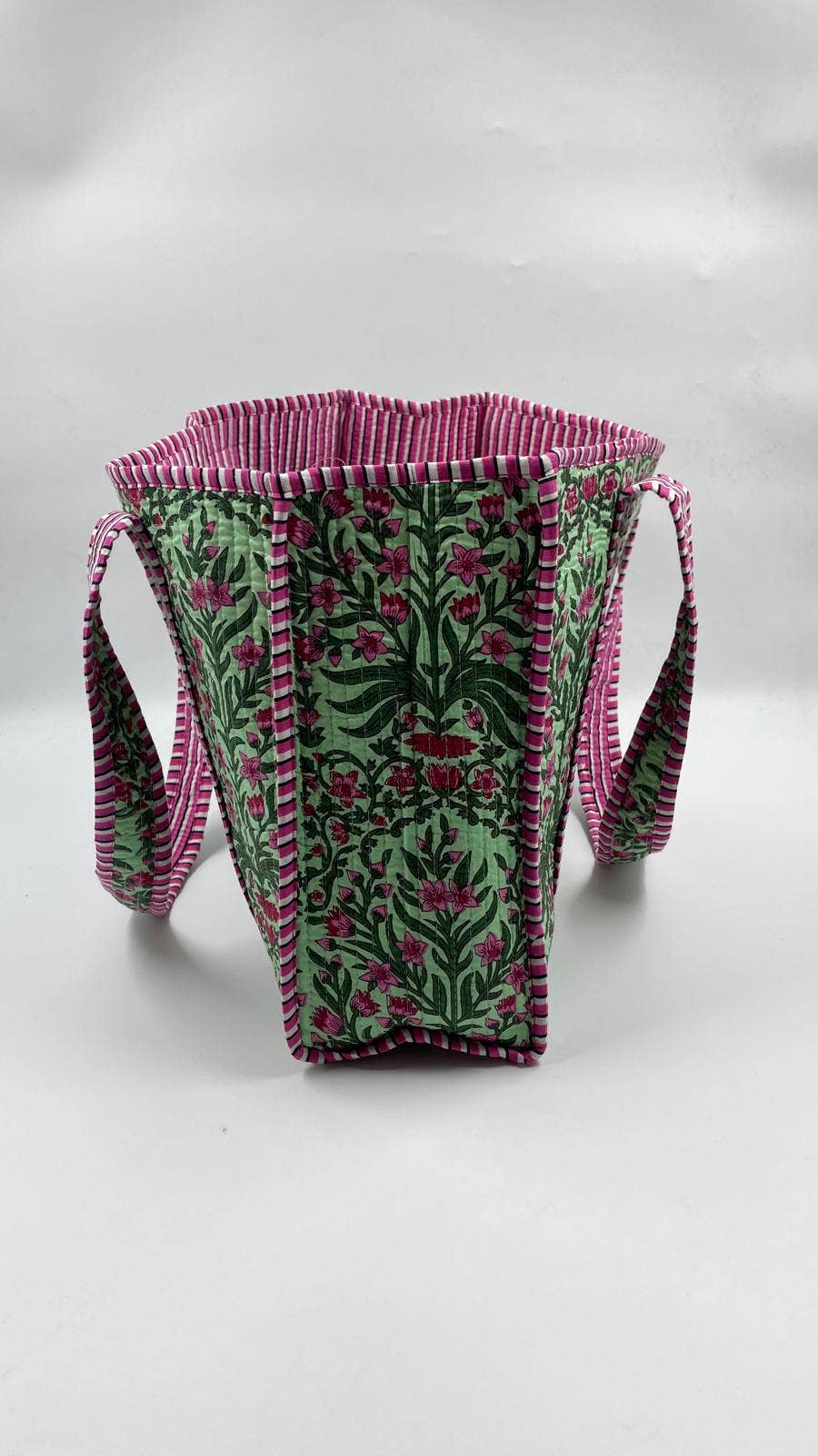 Funky Yak Ltd - Wholesale Tote Bag - Women's - 100% Cotton Kantha Quilted Boho Reversible (Small) Tote Bag1