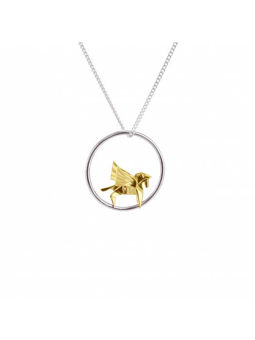 Pegasus Short Circle Necklace for wholesale by Origami Jewellery