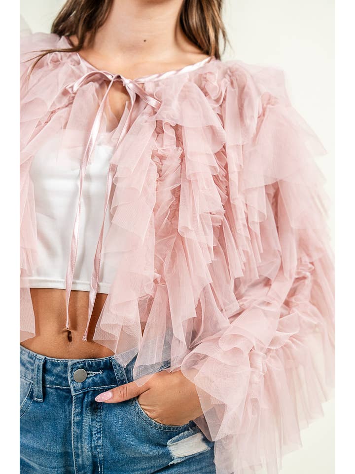 PRIVY - Wholesale Jacket - Women's - CG60052Y_TULLE JACKET20