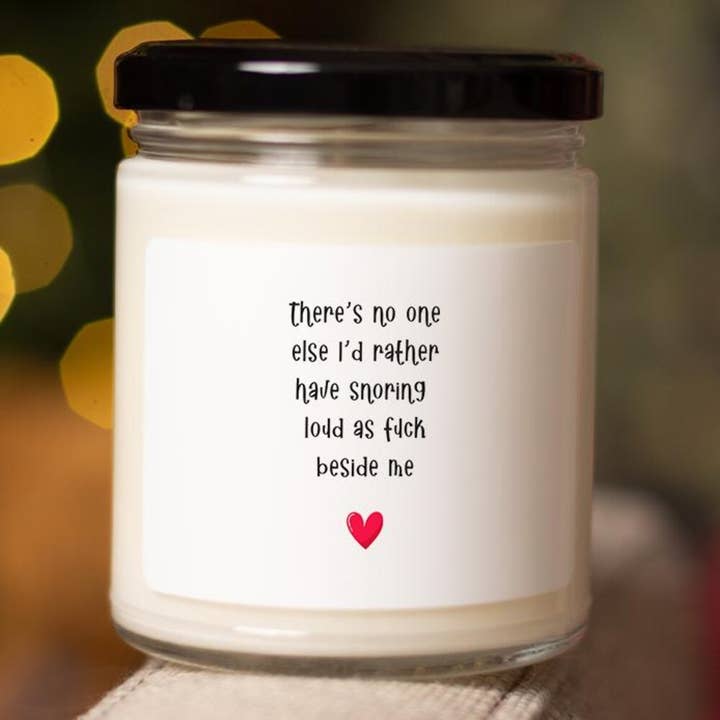 Snoring Valentine's Day Candle Funny Anniversary Candle 1 for wholesale by VenusArtsShop