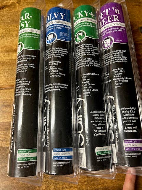 YOU CHOOSE Sulky Stablizer Roll Embroidery Backing NEW for wholesale by Garmy Books