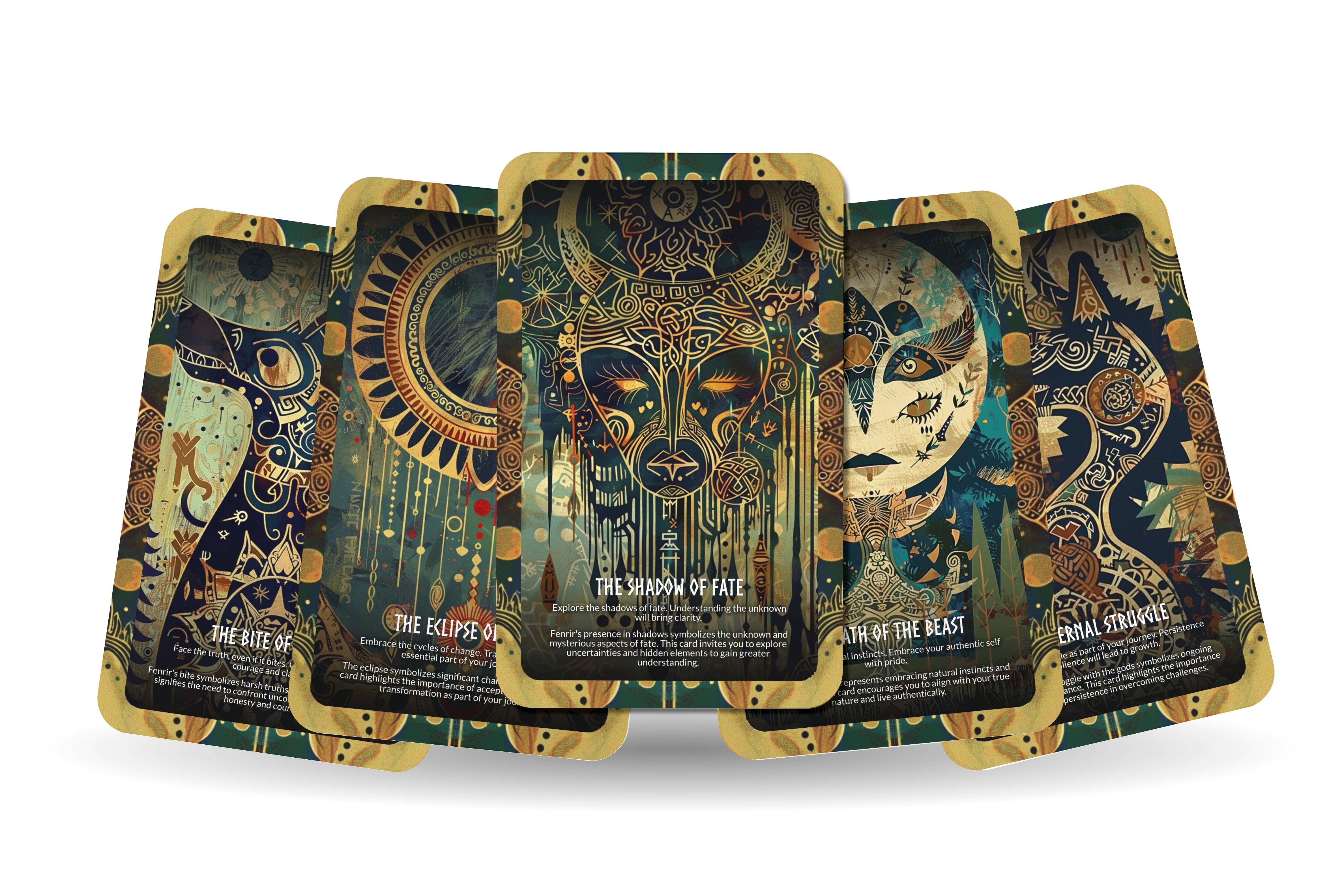 Ibiza Tarot USA - Wholesale Tarot Cards - Fenrir - The Wolf of Fate Oracle Deck Cards - Unleashing the primal power and untamed spirit of the wolf6