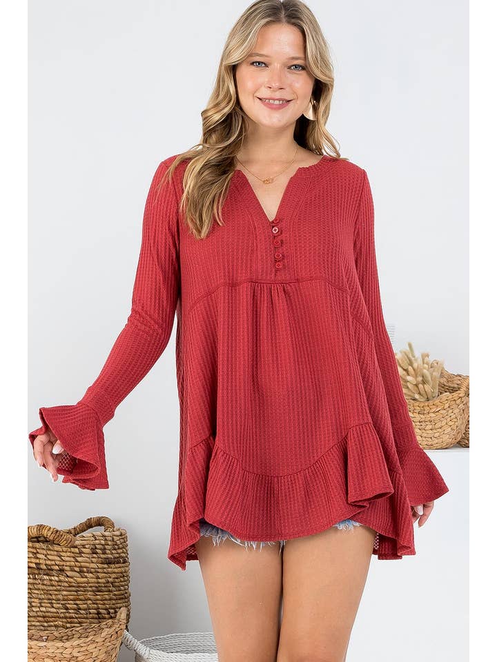 Sweet Lovely by Jen - Wholesale Tunic - Women's - SW275 - Waffle Knit Flare Top27