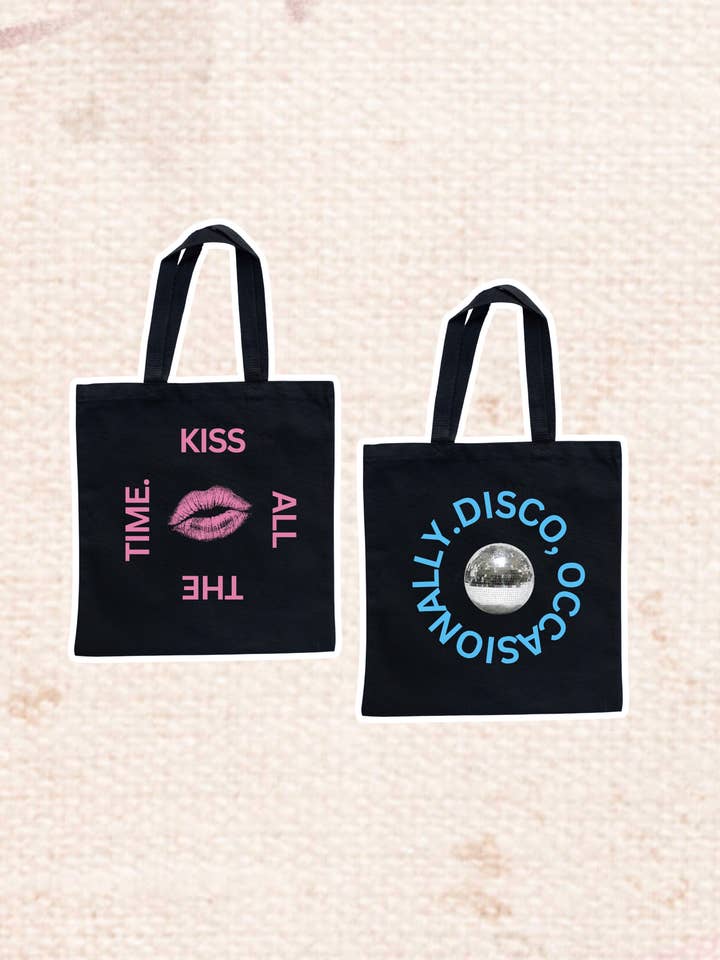 Harry Kiss Disco Occasionally Tote Bag for wholesale by Space 46 Wholesale