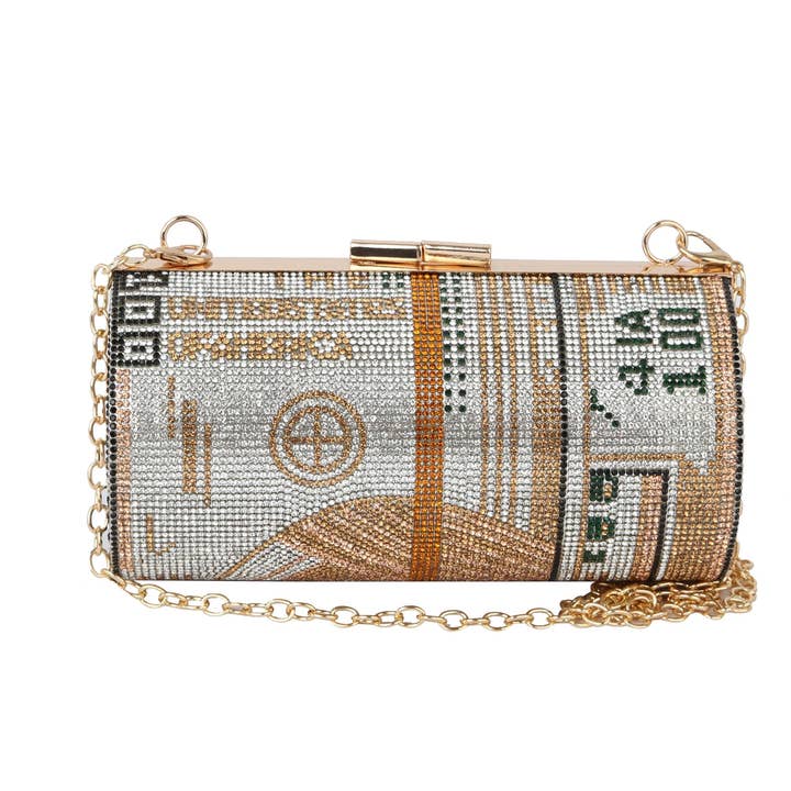 Fashion Bling pengarpåse med kedja för wholesale av Handbag Factory Corp