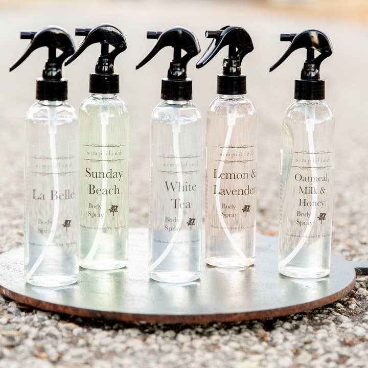 8oz Body Spray (Alcohol Free) for wholesale by Simplified Soap