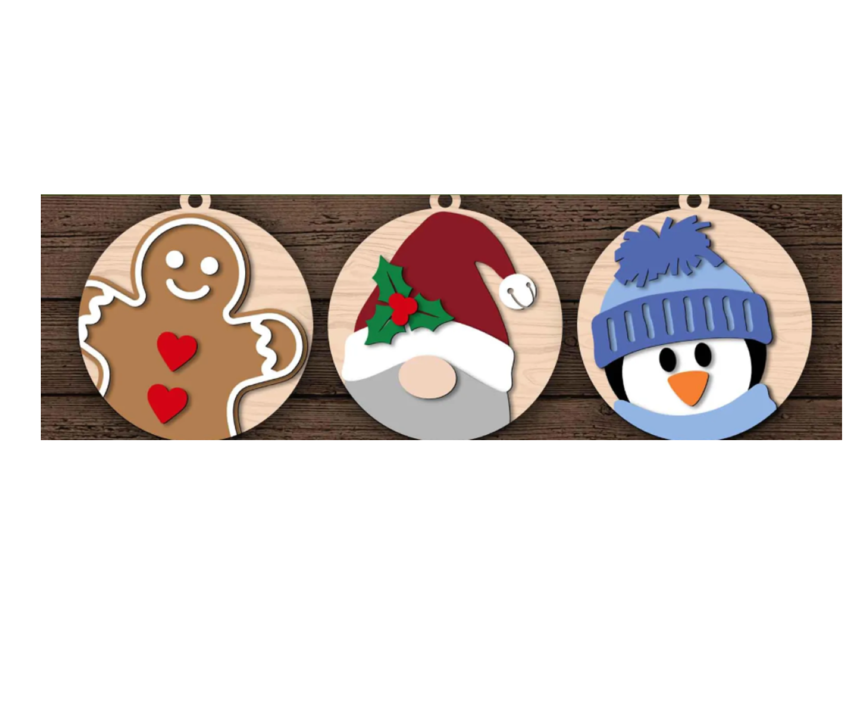 The Craft Witch - Wholesale DIY Craft Kit - Christmas Trio Ornaments1