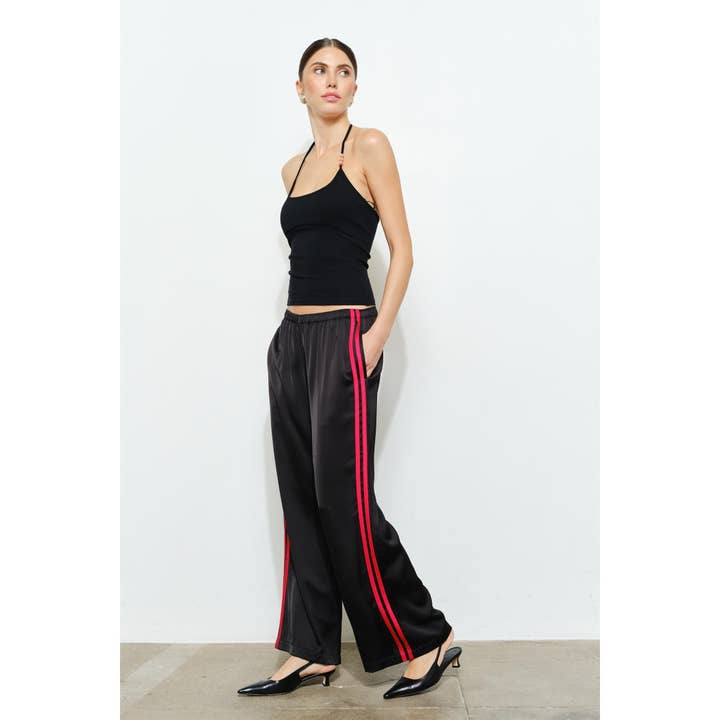 Fiona Satin Track Pants for wholesale by Loucia