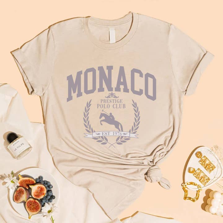STARCHIS - Wholesale Screen Printed T-Shirt - Women's - Graphic t-shirt - Monaco polo club8