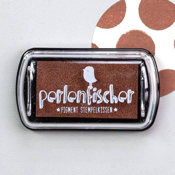 6x Ink Pads | Cinnamon mini for wholesale by Perlenfischer