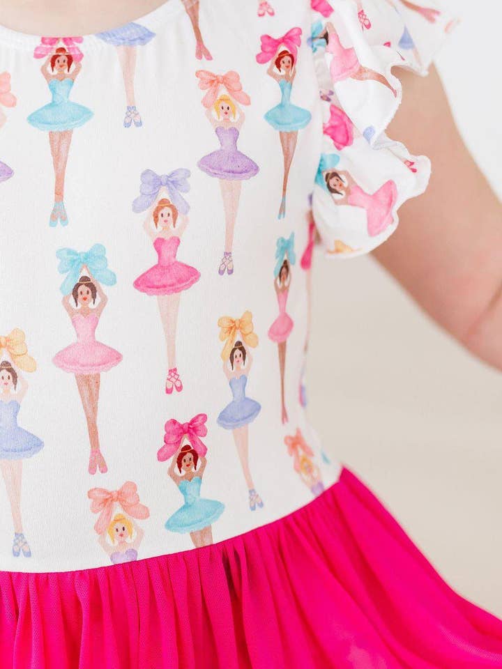 Mila & Rose - Wholesale Leotard - Kids - Ballerina Bows S/S Twirl Leotard