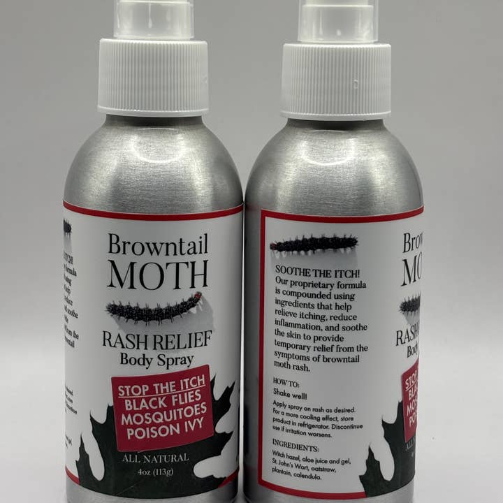 Browntail Moth Rash Relief Spray 4oz for wholesale by Maine Made Relief