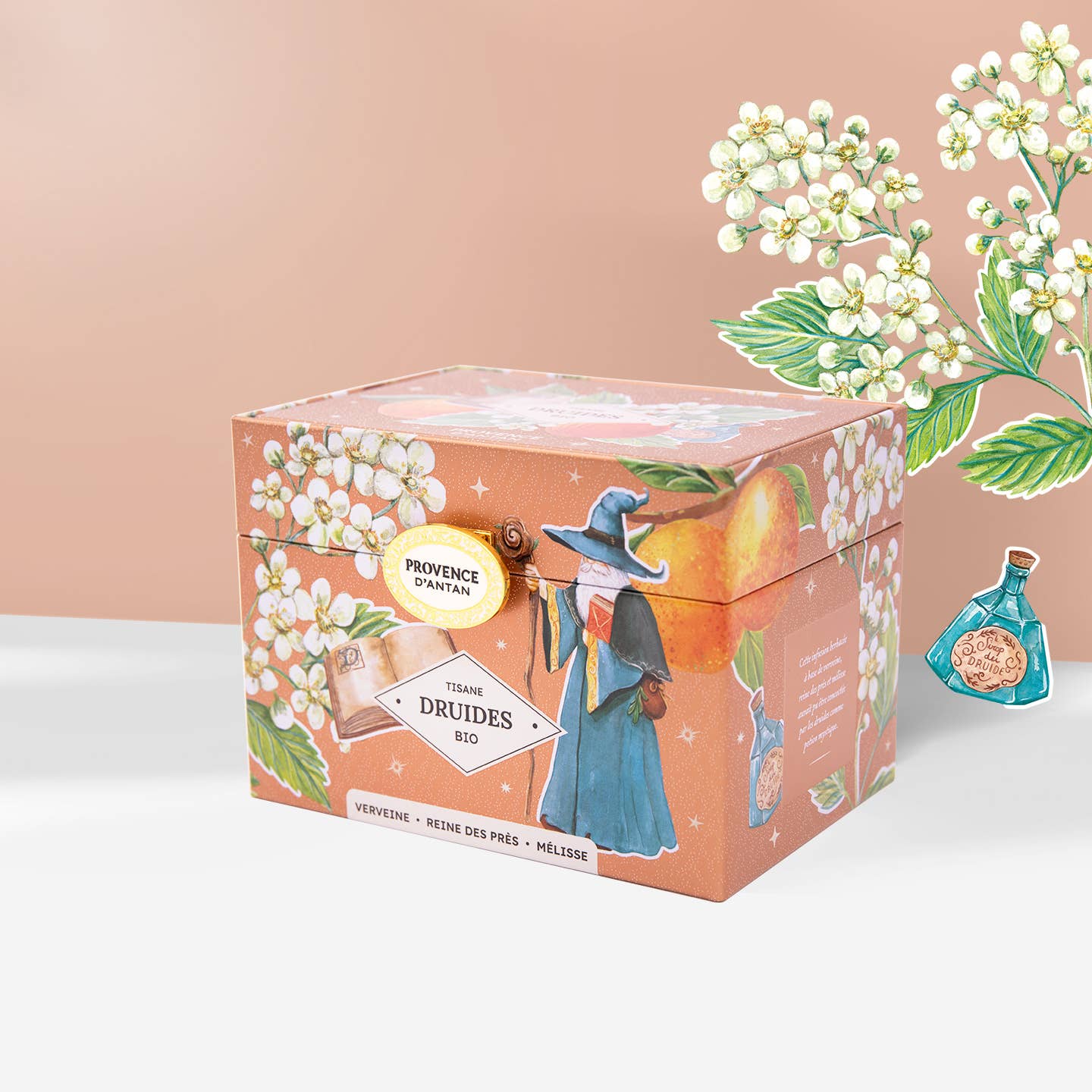 PROVENCE D'ANTAN - Wholesale Health/Detox Tea - Metal Box Organic Druids' Herbal Tea* 20 bags