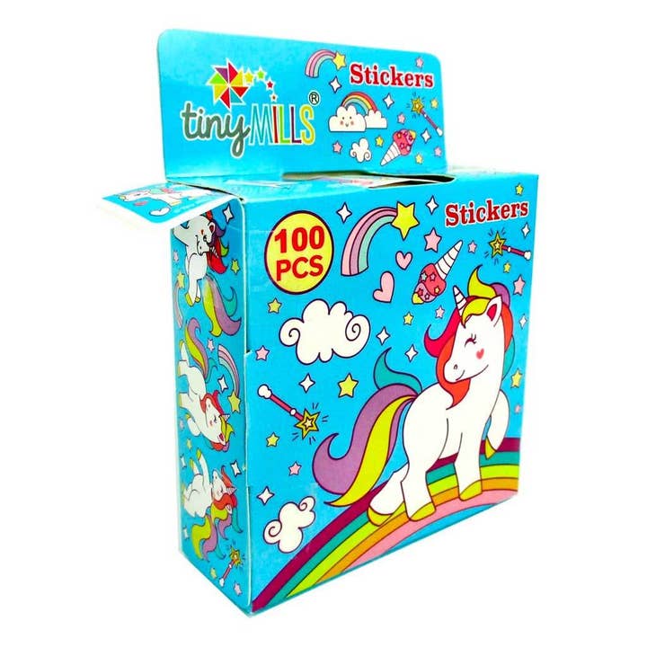 Tiny Mills - Wholesale Sticker – Child & baby - Unicorn Stickers 100 Stickers/Dispenser, Pack of 121